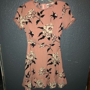 Pink flower dress